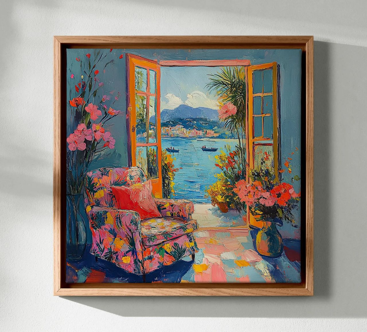 Der leuchtende Blick Leinwand von ArtByNiki