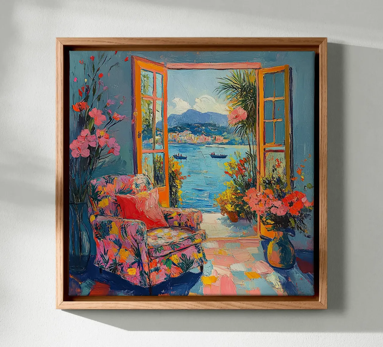 Der leuchtende Blick Leinwand von ArtByNiki