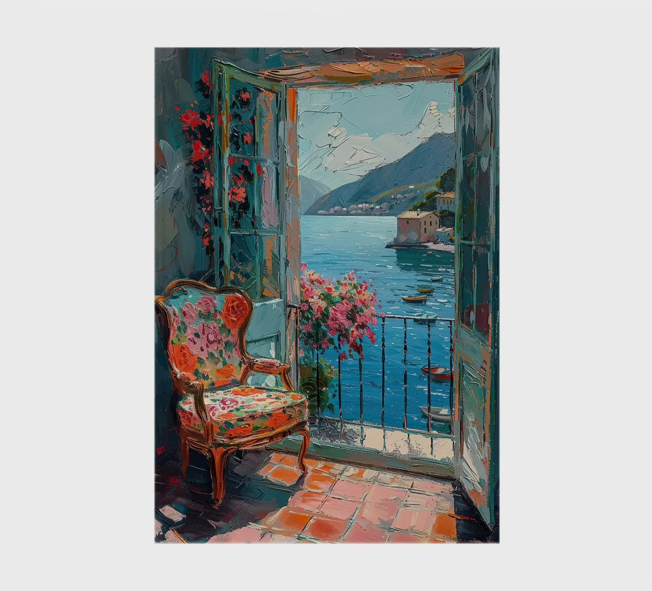 Serenity Framed in Color notebook by Nikis Art Studio