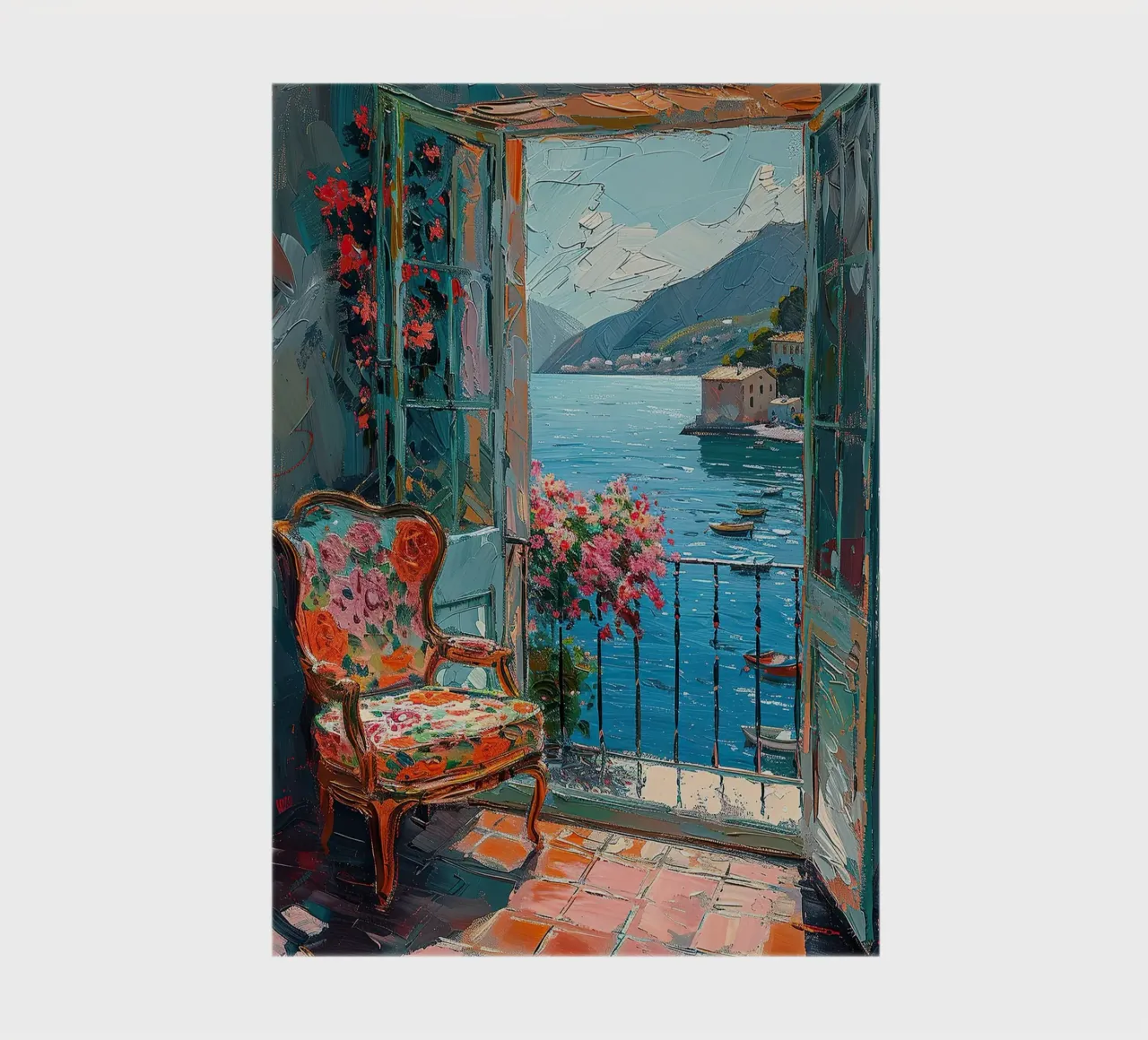 Serenity Framed in Color notebook by Nikis Art Studio