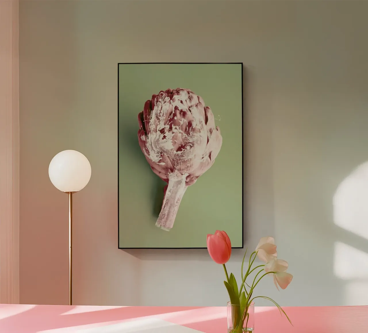 Ode aux Légumes - Artichoke acrylic glass by BlauMaschine