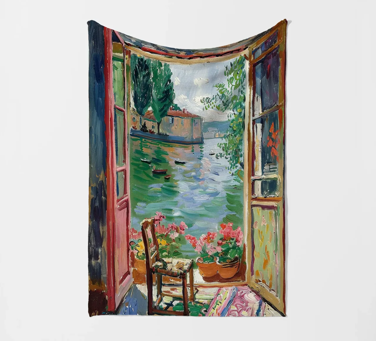 Porta della tranquillità coperta in pile da Nikis Art Studio