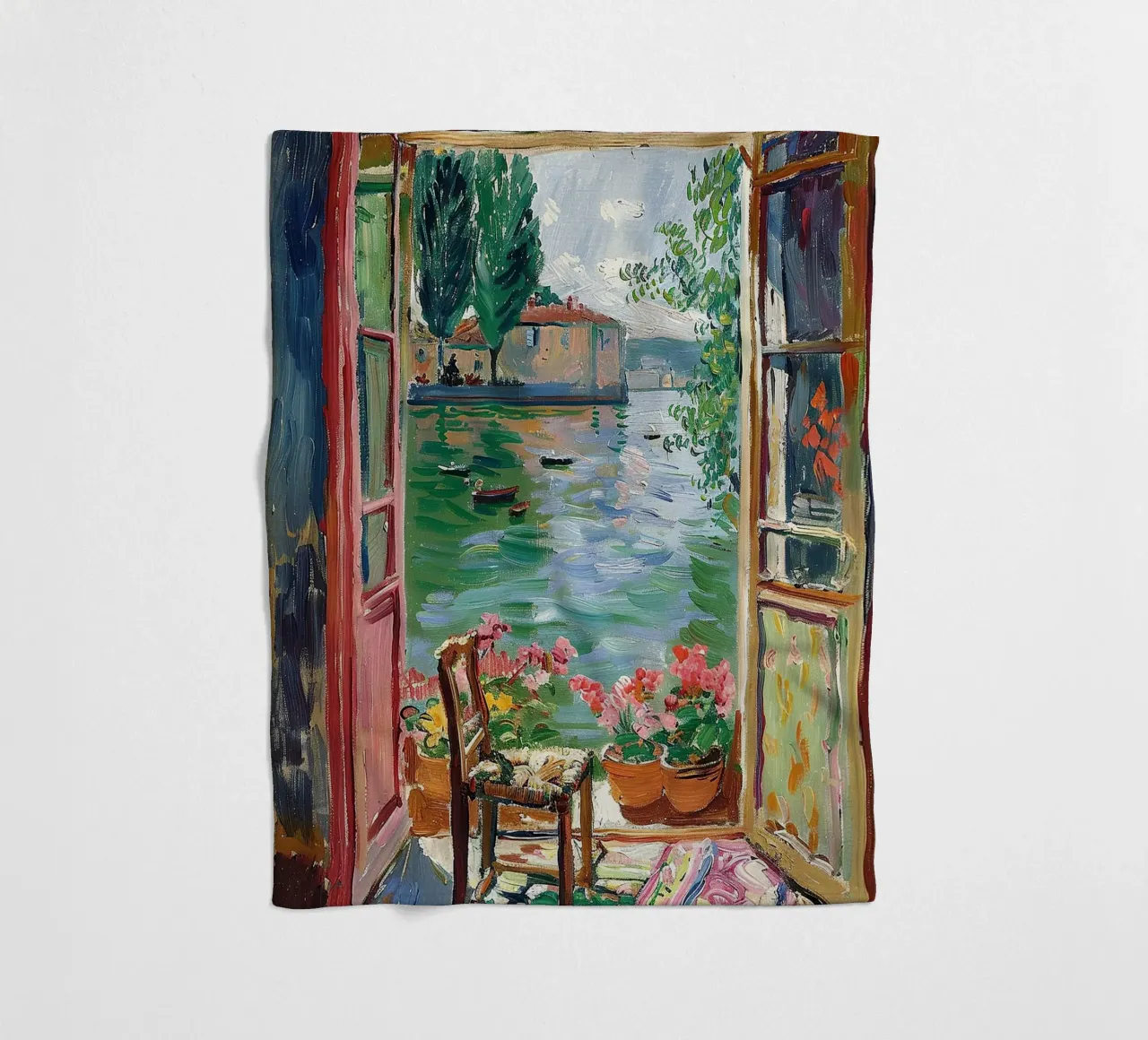 Porta della tranquillità coperta in pile da Nikis Art Studio