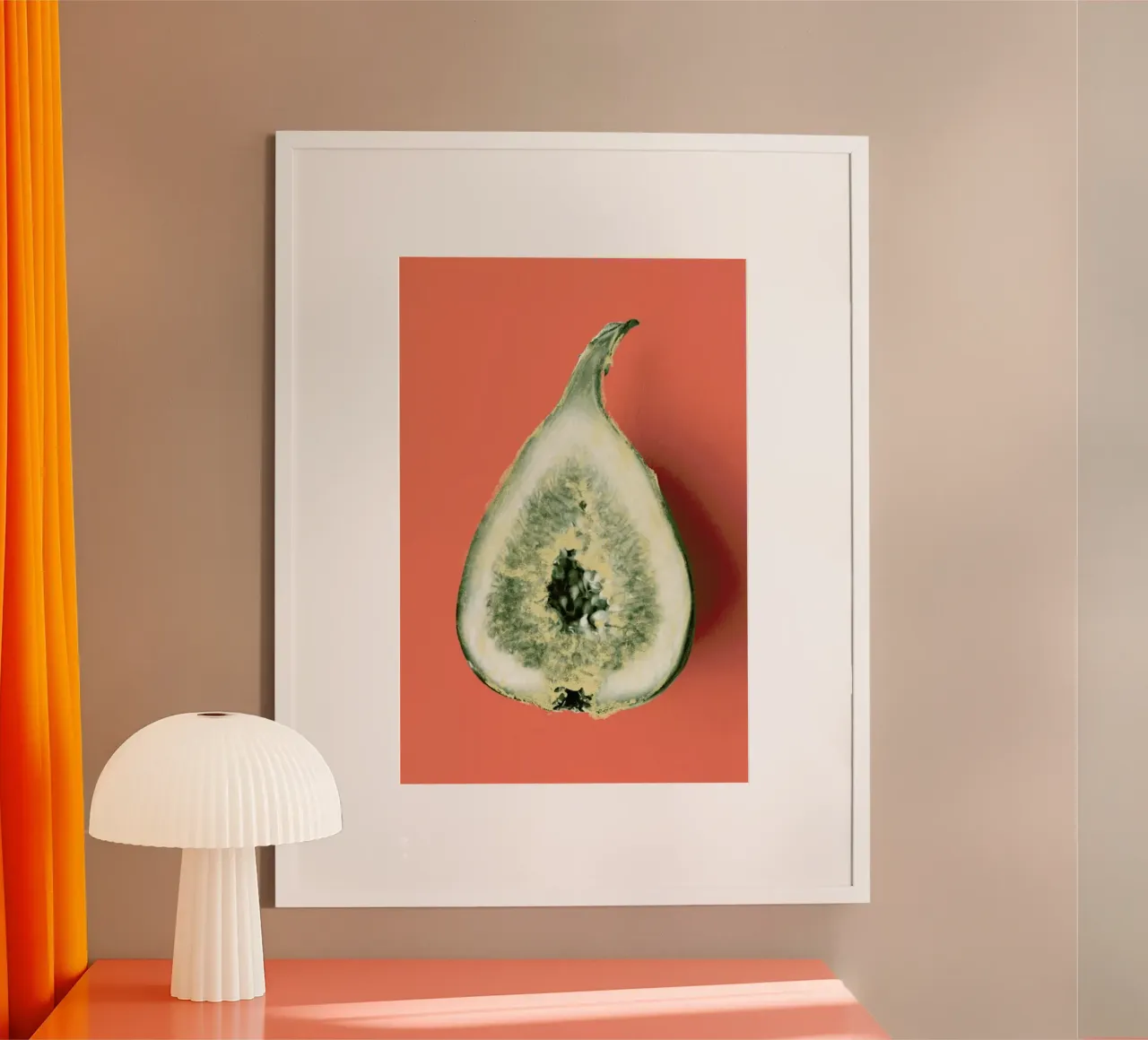 Ode aux Légumes - Fig poster con telaio in alluminio da BlauMaschine