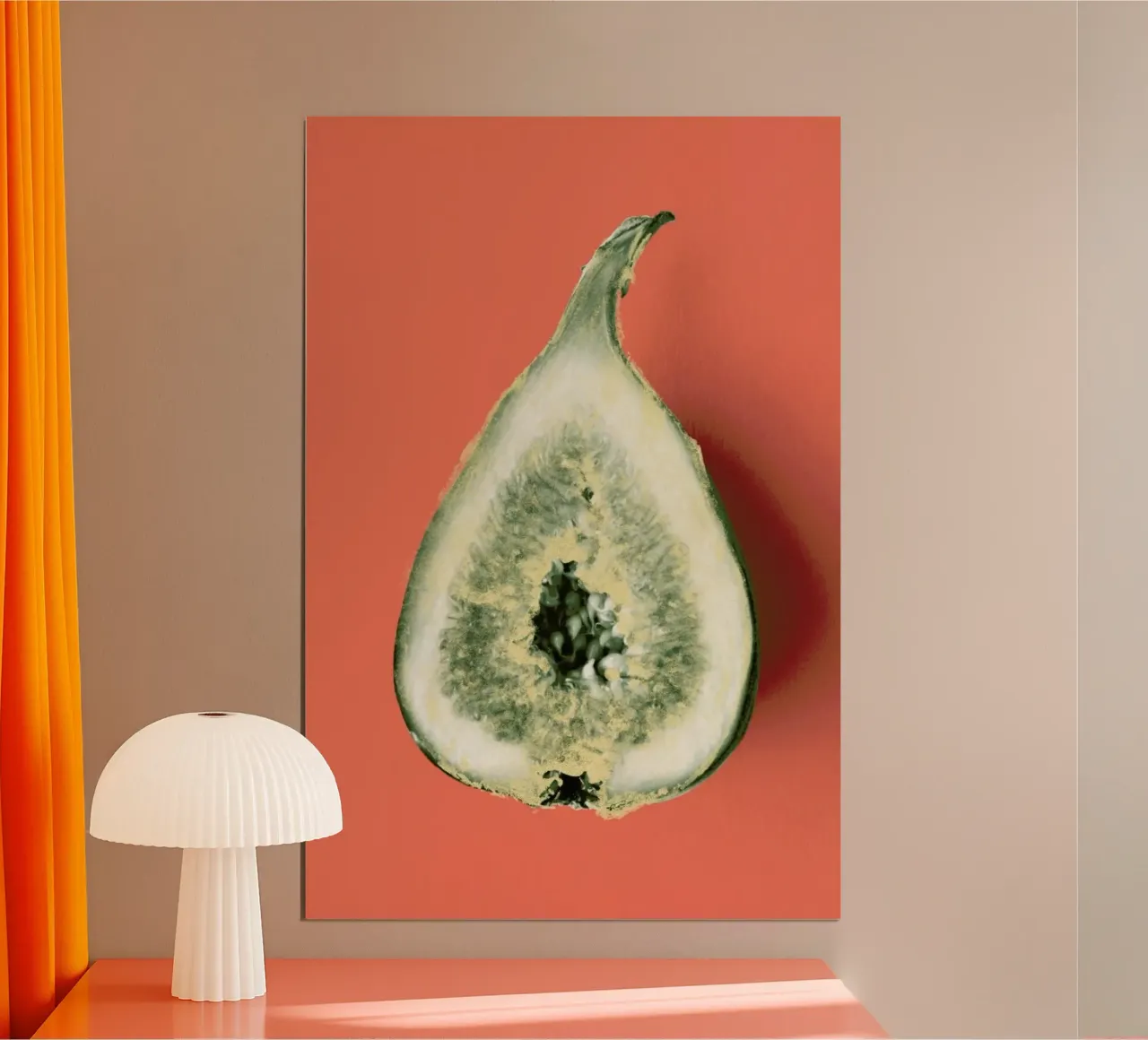 Ode aux Légumes - Fig poster con telaio in alluminio da BlauMaschine