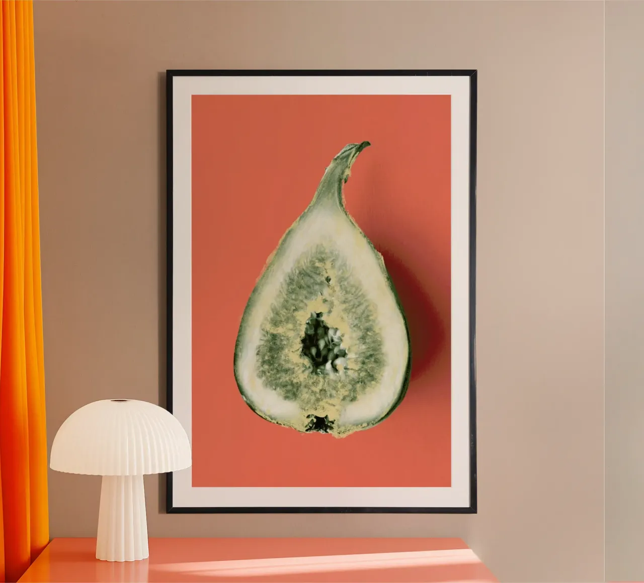 Ode aux Légumes - Fig poster con telaio in alluminio da BlauMaschine