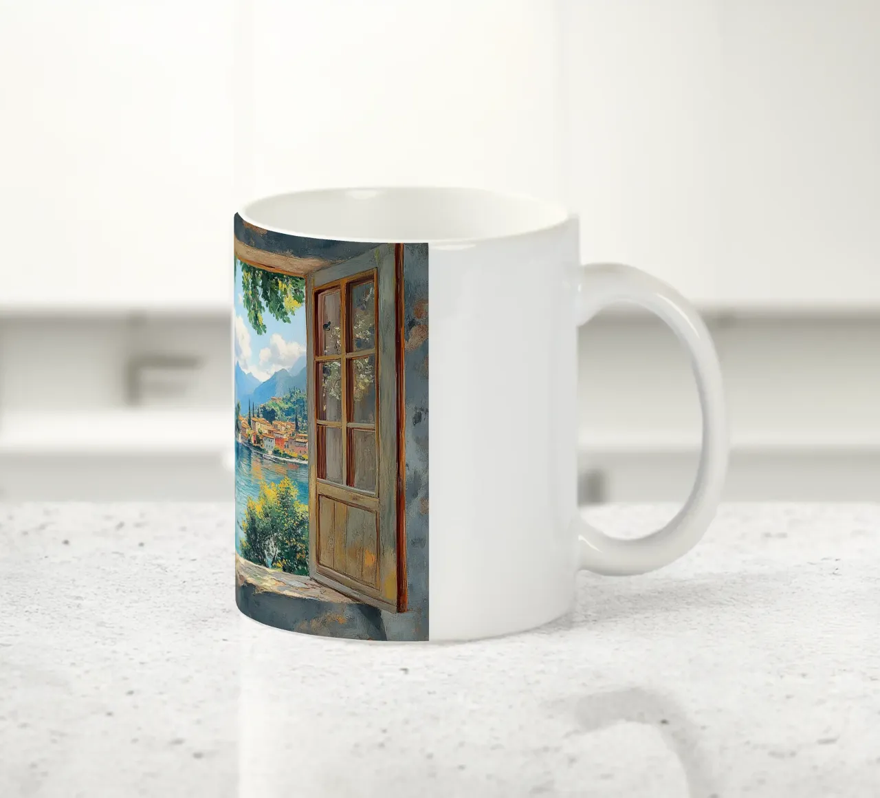 Matisse ha ispirato "Aria, luce e colore". tazza in ceramica da Nikis Art Studio