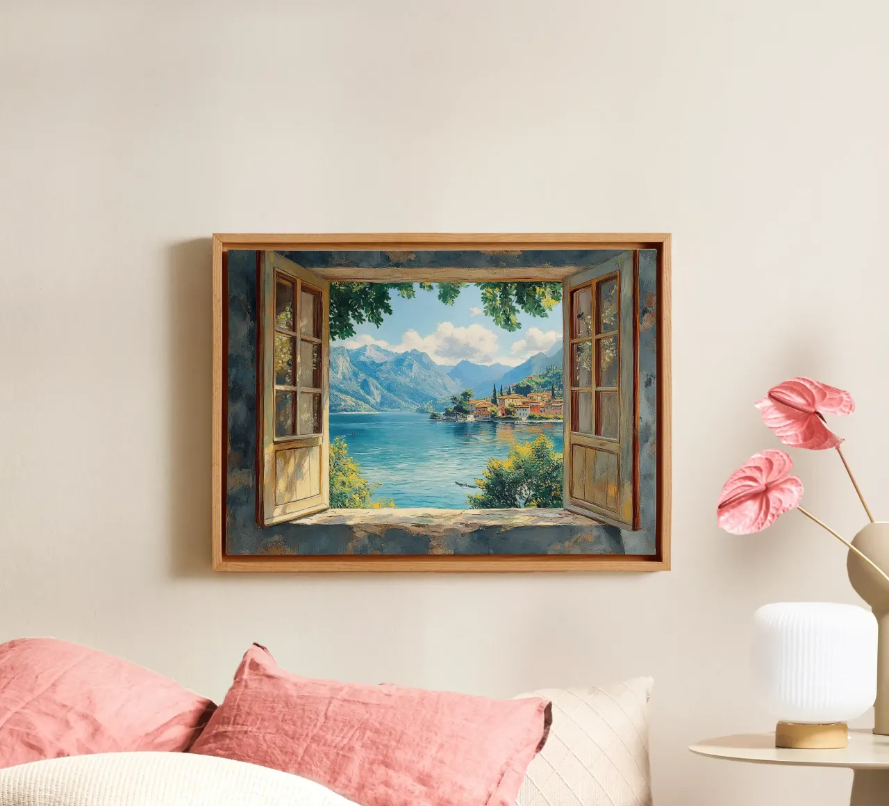 Matisse inspiriert "Air, Light, and Color" canvas with Floater frame by Nikis Art Studio