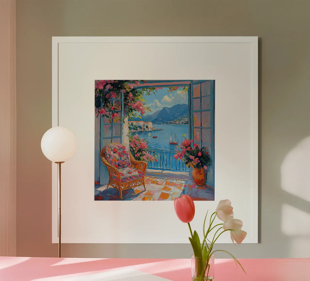 Henri Matisse inspiriert "The Open Frame of Life" poster with plastic frame by Nikis Art Studio