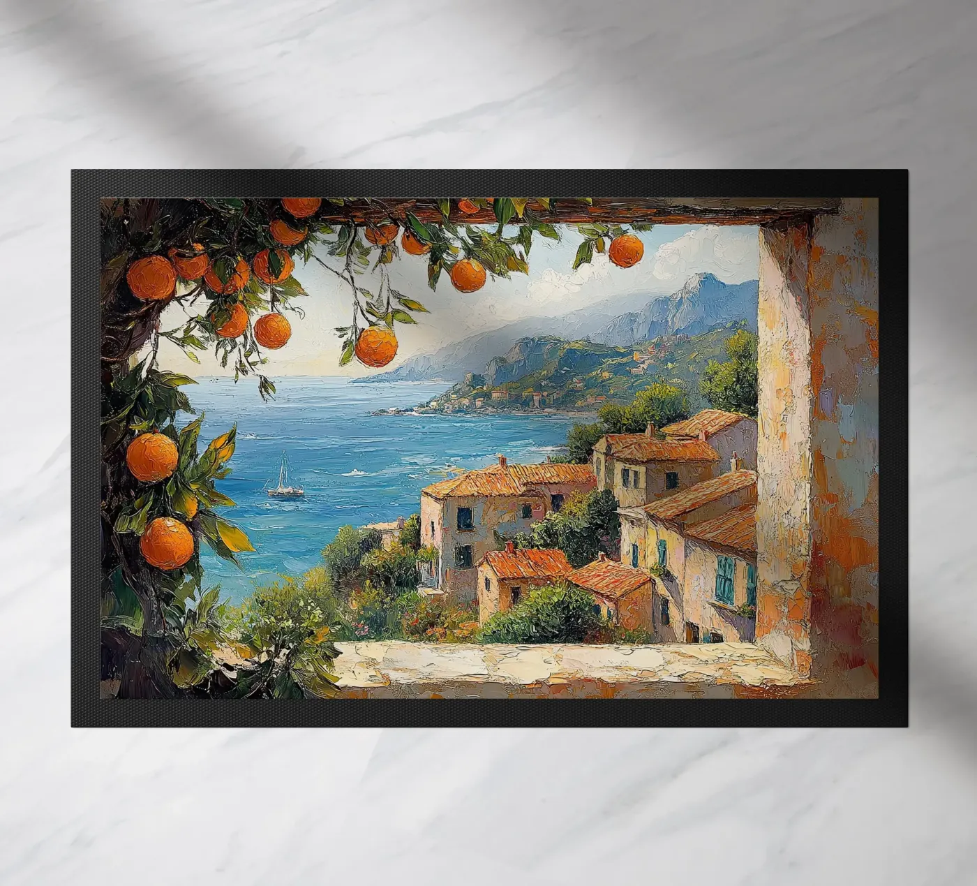 Zonovergoten Symfonie deurmat van Nikis Art Studio