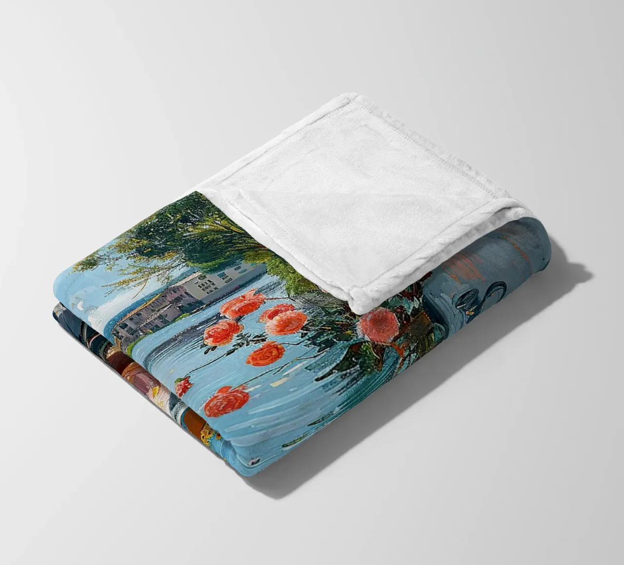 Il mondo ci aspetta coperta in pile da Nikis Art Studio