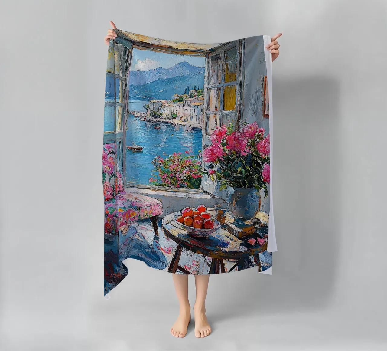 Uno scorcio di serenità telo mare da Nikis Art Studio