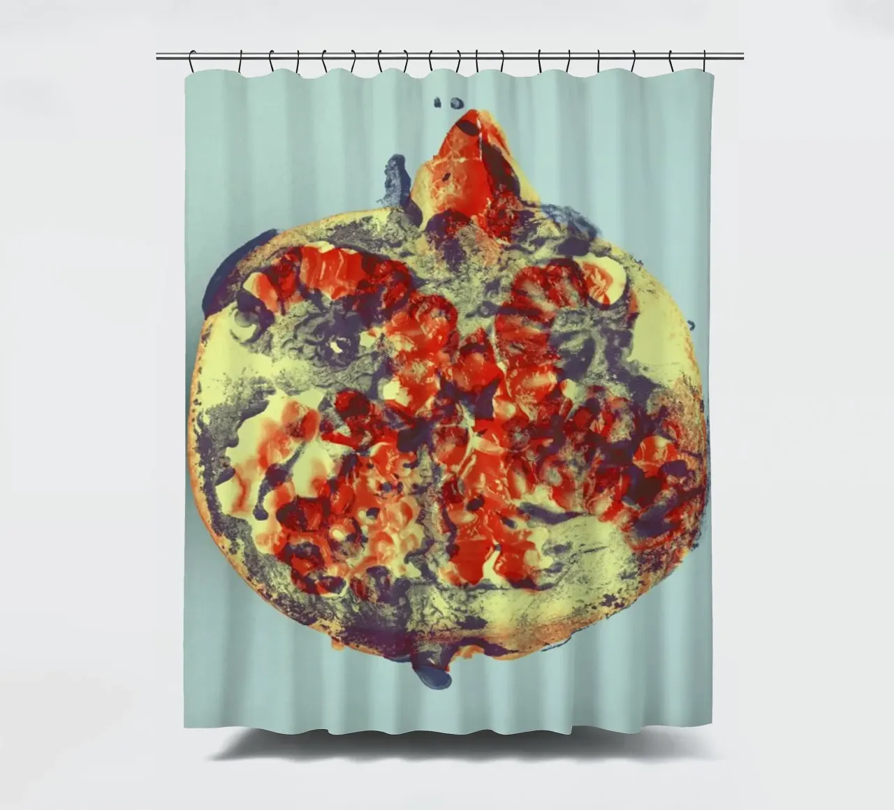 Ode aux Légumes - Pomegranate tenda da doccia da BlauMaschine