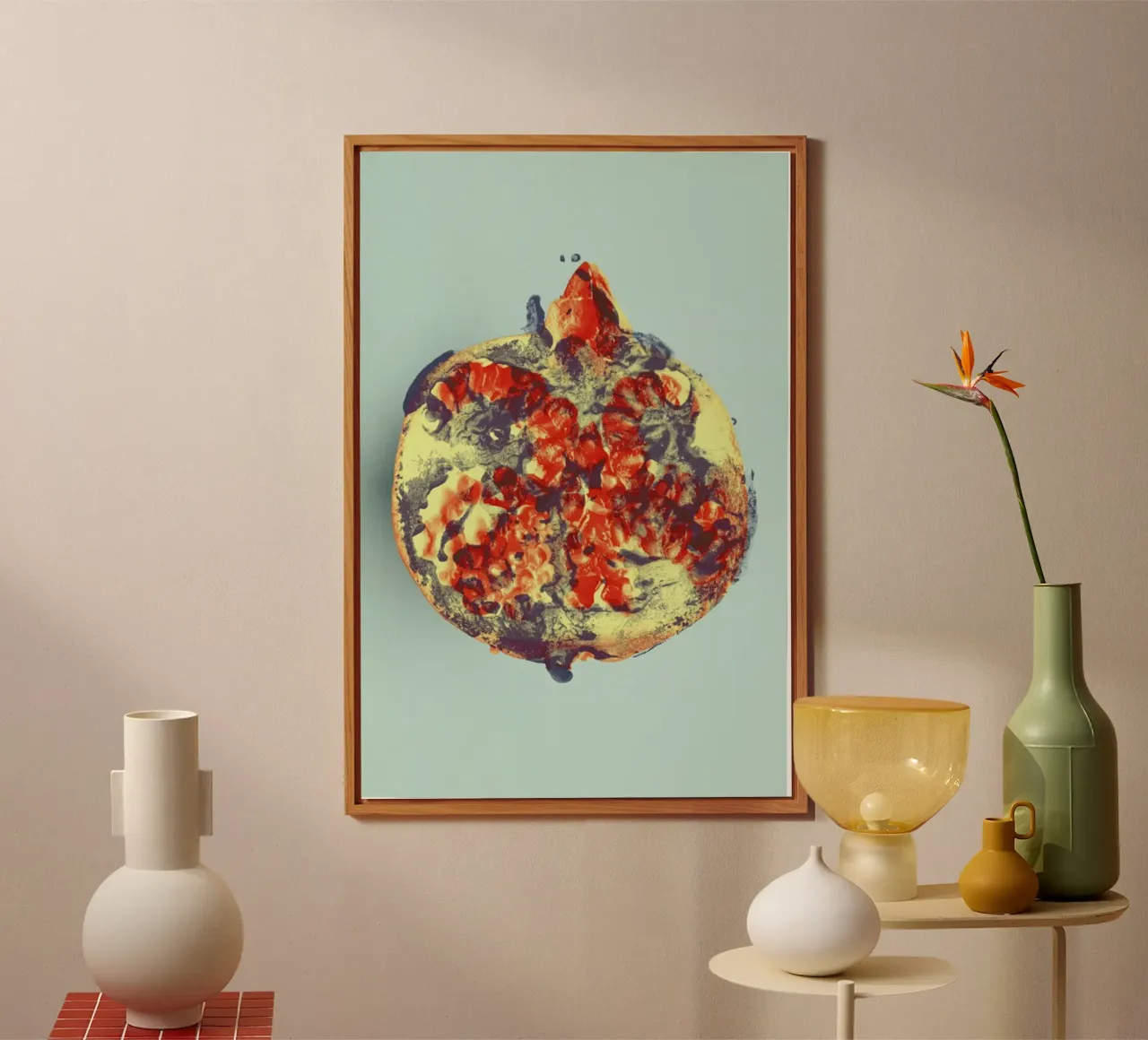 Ode aux Légumes - Pomegranate pannello forex da BlauMaschine