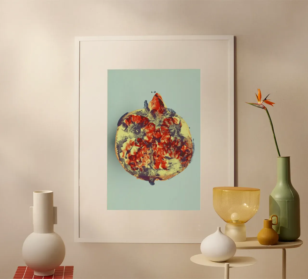 Ode aux Légumes - Pomegranate hahnemühle by BlauMaschine