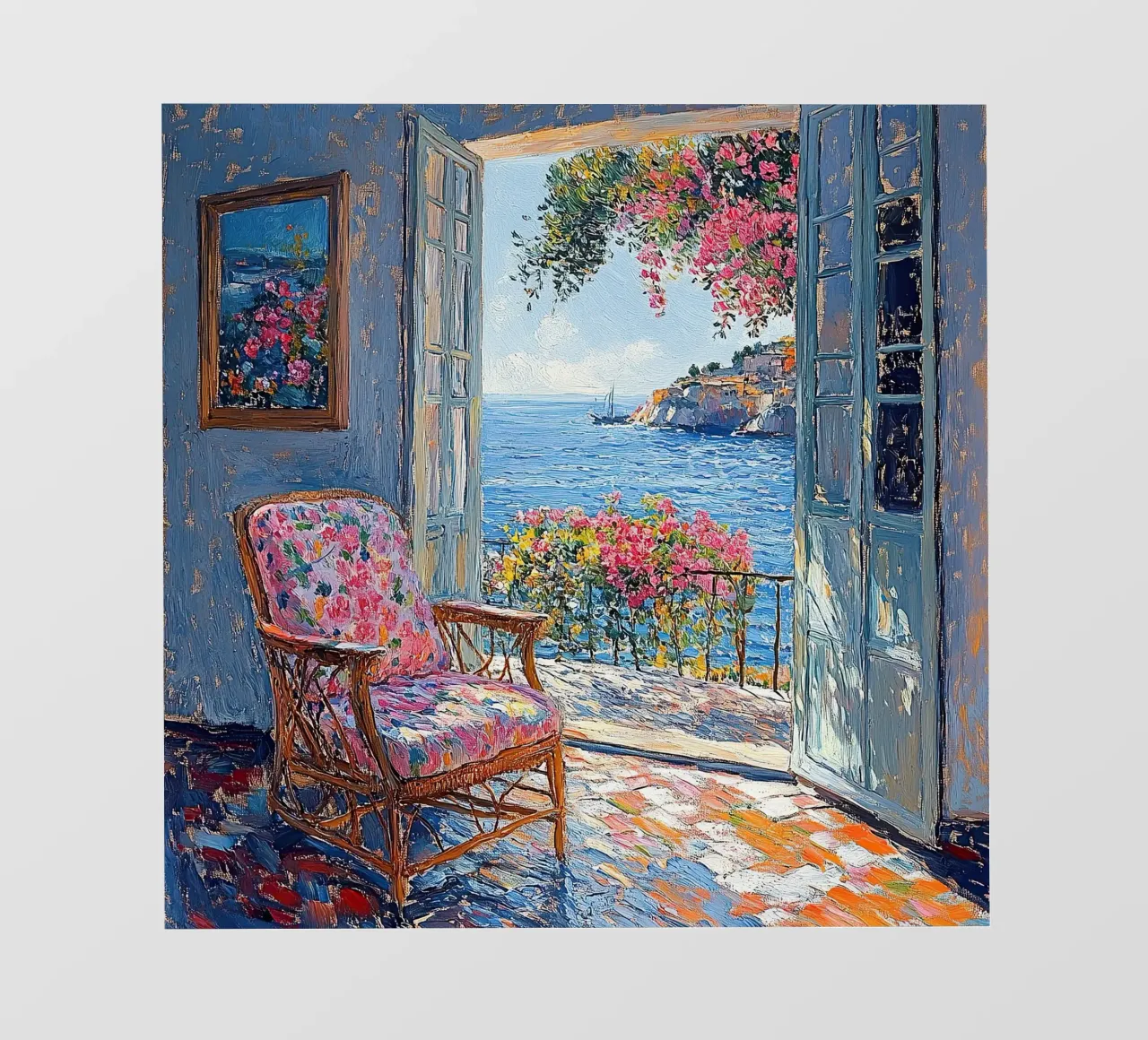 Henri Matisse ispira "Orizzonti sussurrati telo in pvc da Nikis Art Studio