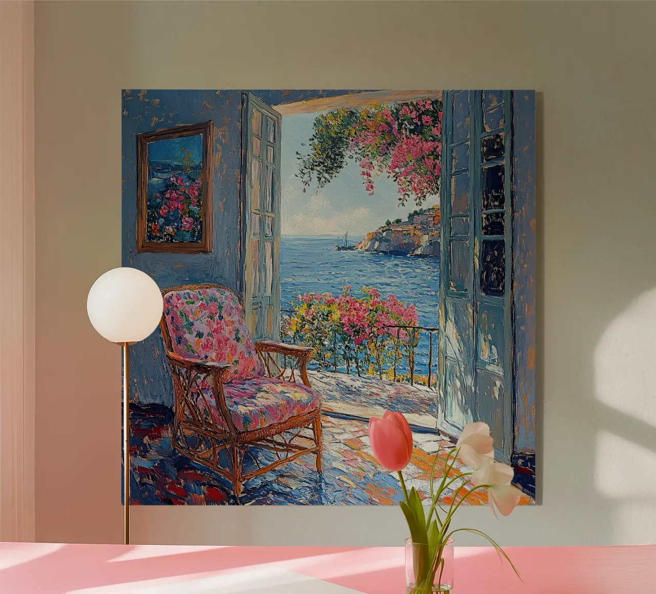 Henri Matisse ispira "Orizzonti sussurrati plexiglass da Nikis Art Studio