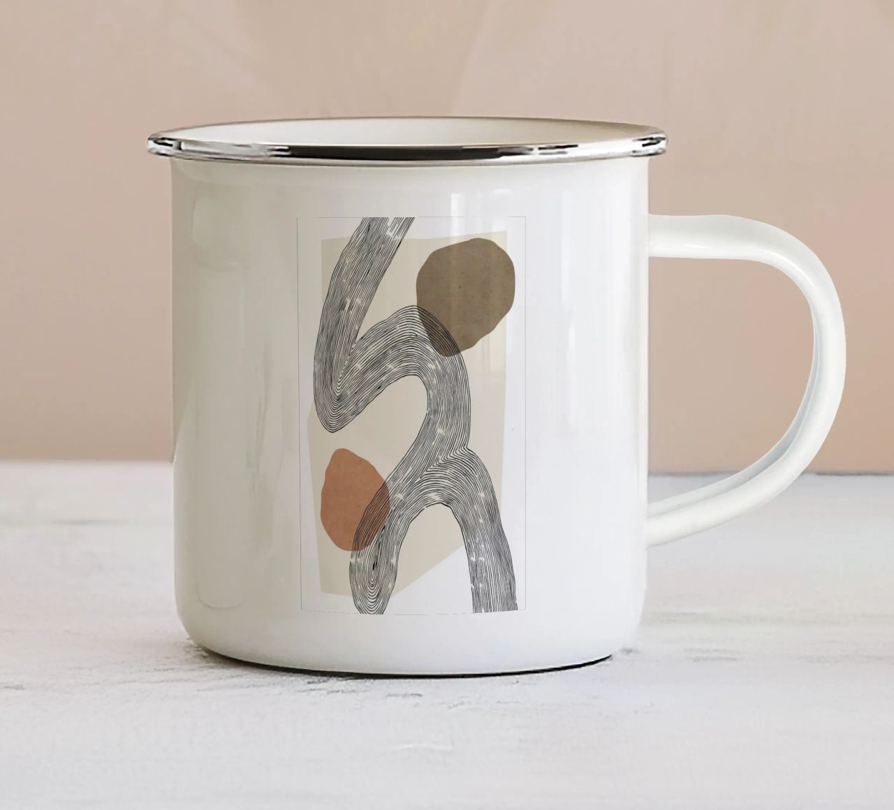 The River tazza in smalto da treechild