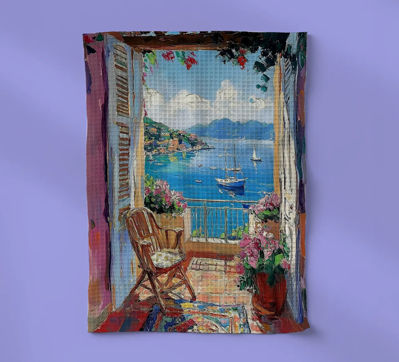 Matisse inspire Open Window torchon de Nikis Art Studio