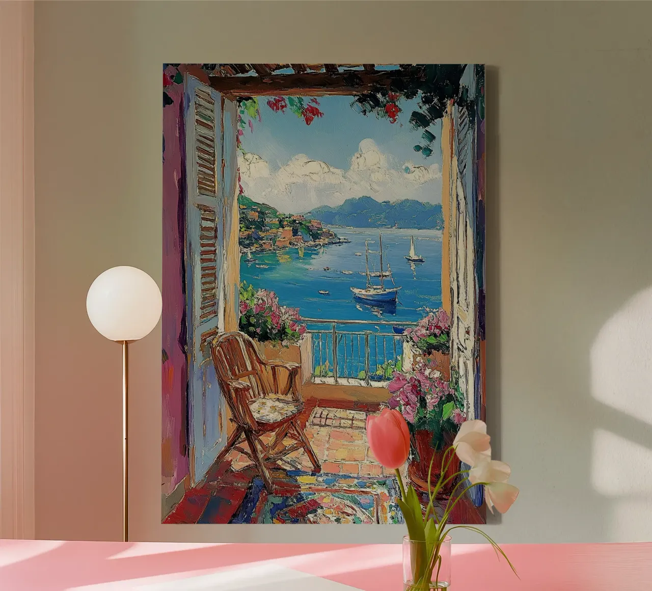 Matisse inspires Open Window canvas by Nikis Art Studio