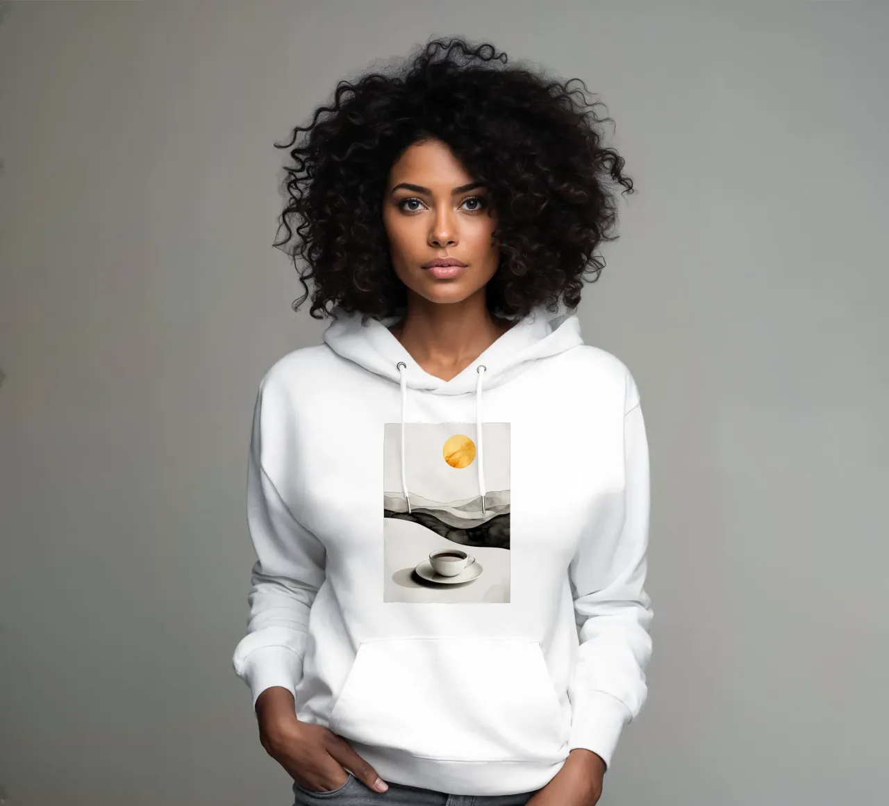 Es ist Kaffeezeit Hoodie von Justyna Jaszke JBJart