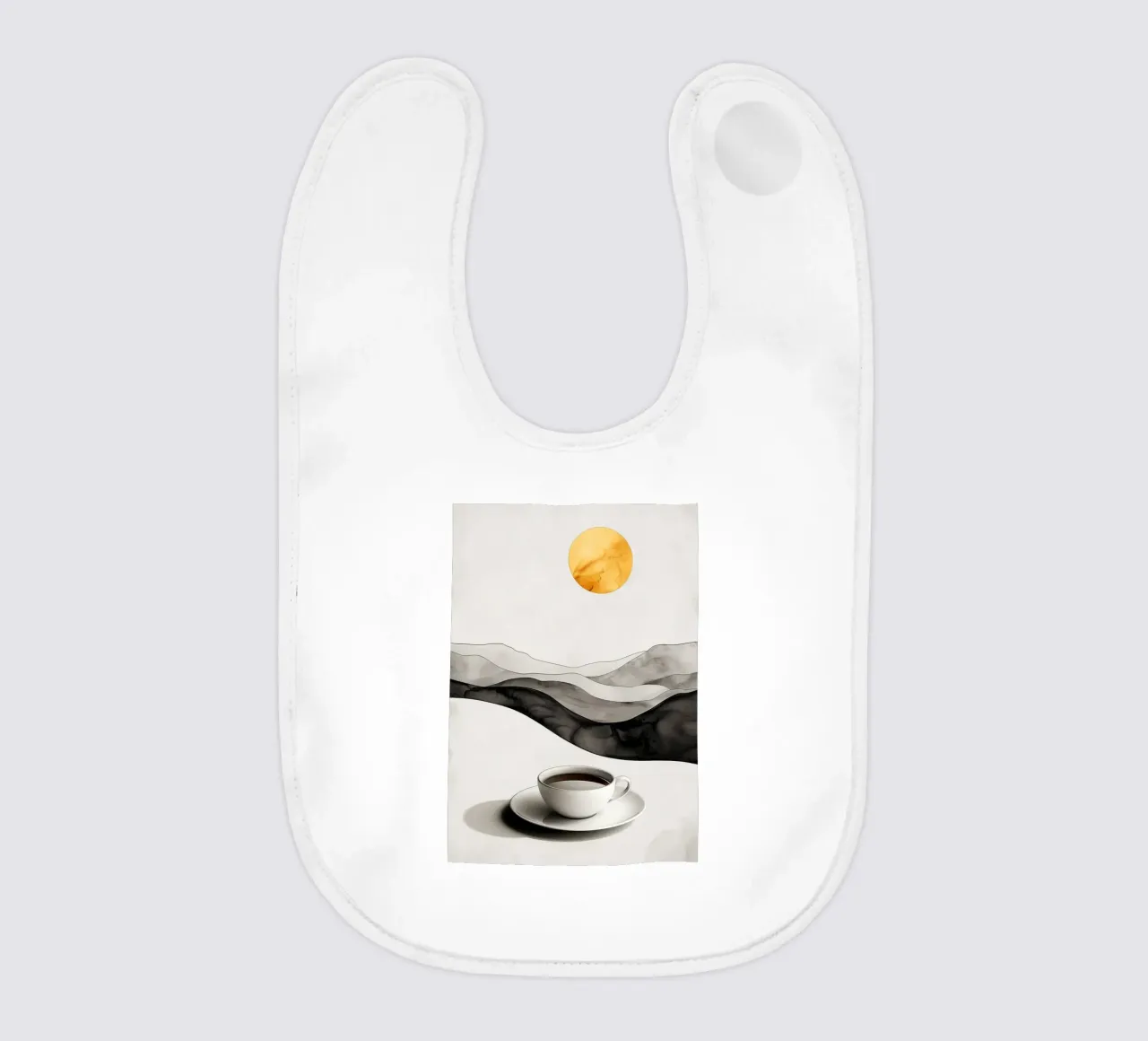 Koffietijd baby slabbetje van Justyna Jaszke JBJart