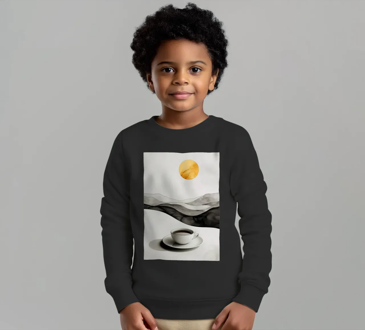 È l'ora del caffè felpa bambino da Justyna Jaszke JBJart