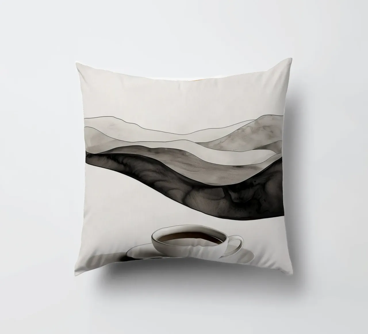 It's coffee time decorative cushion by Justyna Jaszke JBJart