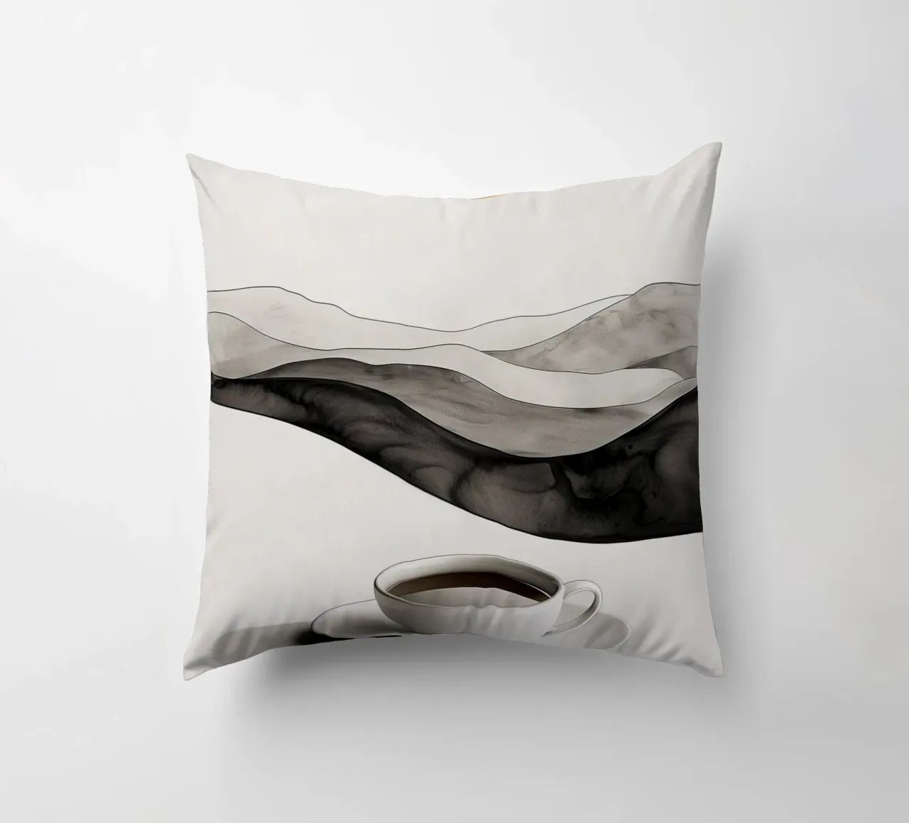 It's coffee time decorative cushion by Justyna Jaszke JBJart