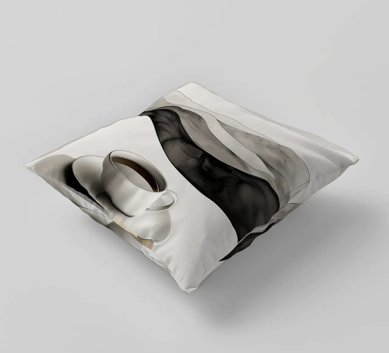 It's coffee time decorative cushion by Justyna Jaszke JBJart