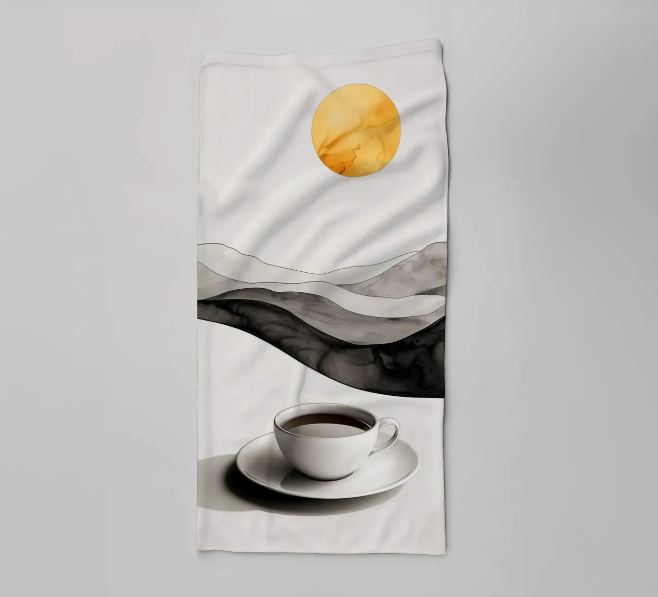 È l'ora del caffè asciugamano da bagno da Justyna Jaszke JBJart