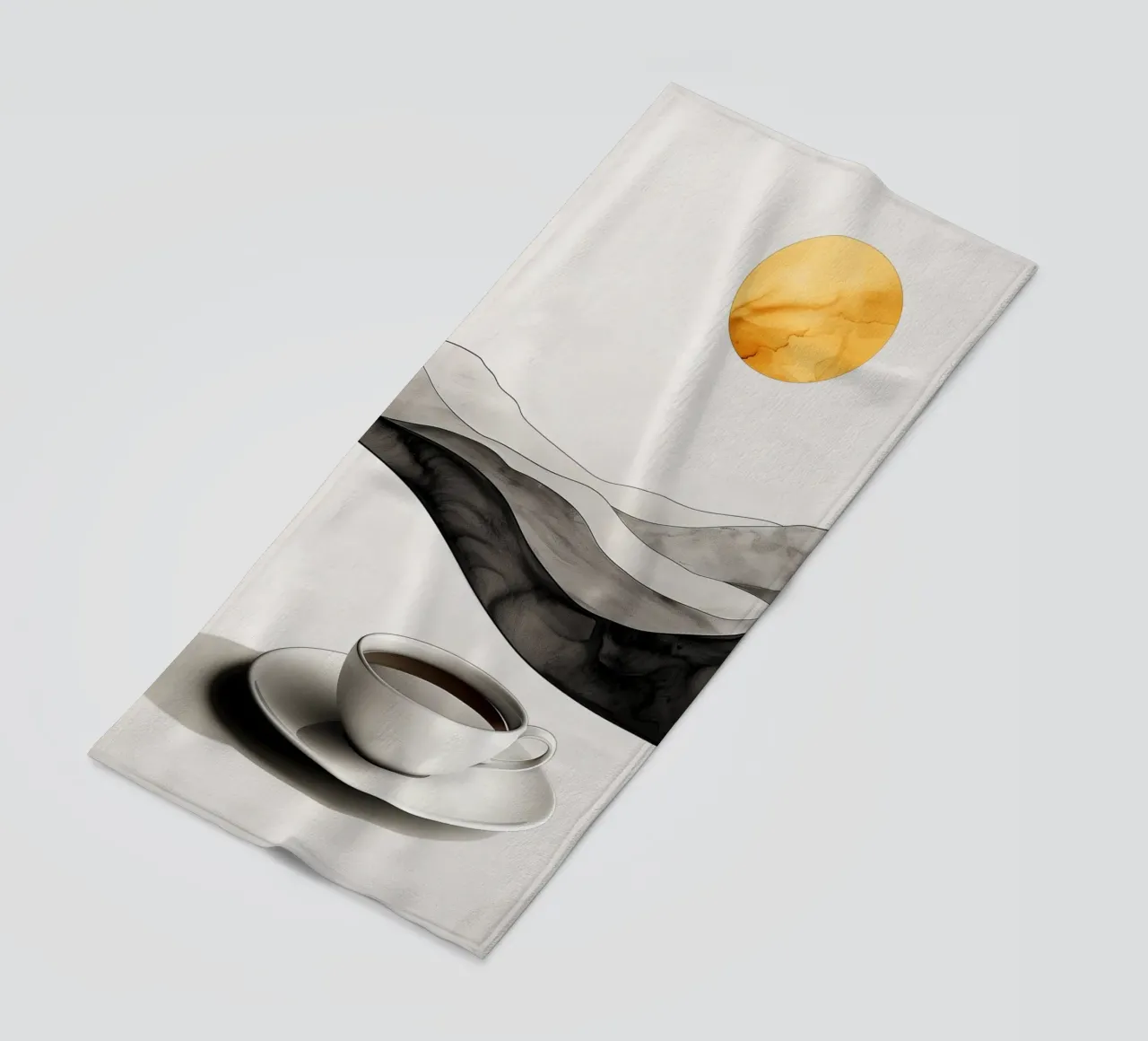 È l'ora del caffè telo mare da Justyna Jaszke JBJart