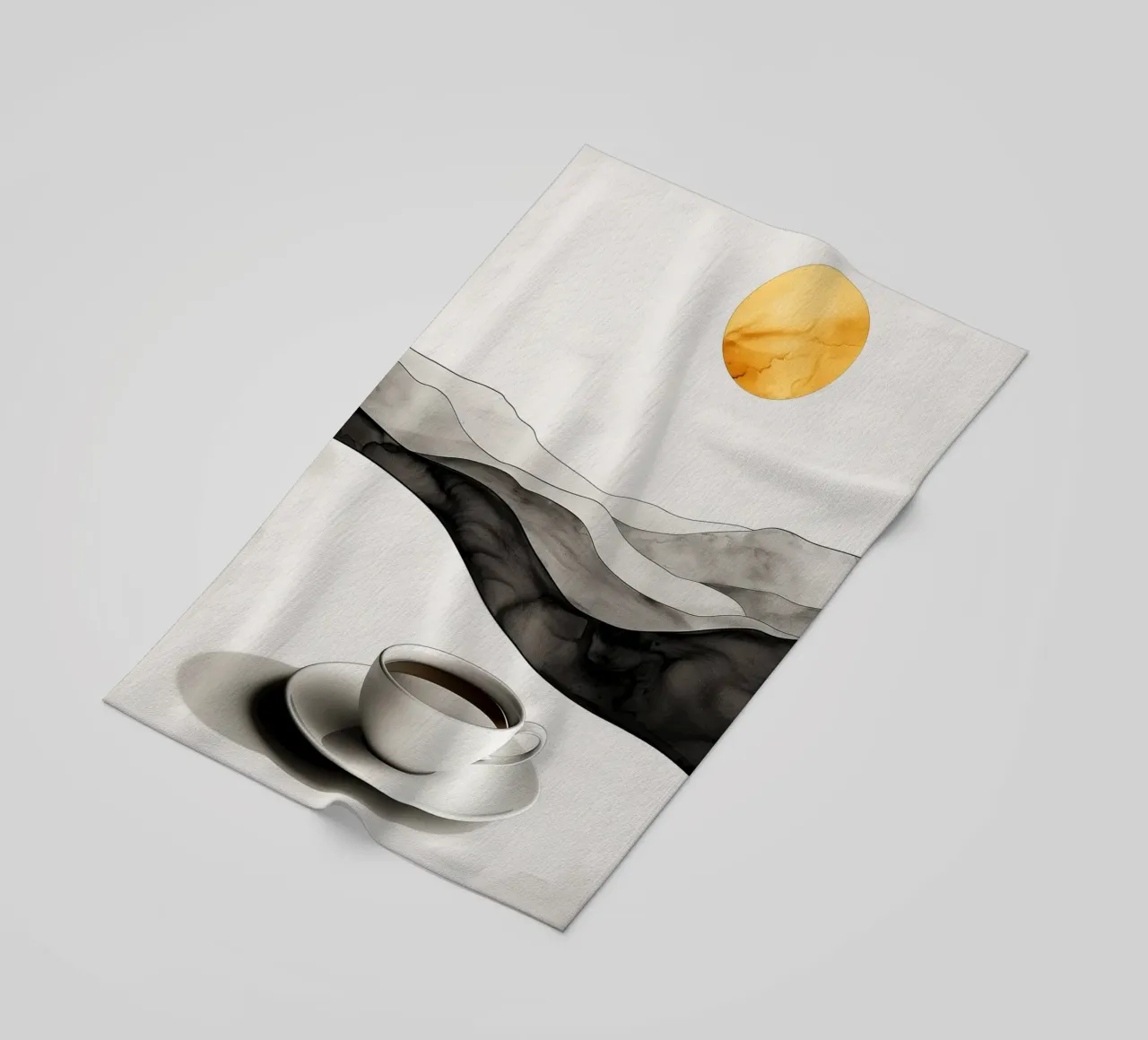 È l'ora del caffè telo mare da Justyna Jaszke JBJart