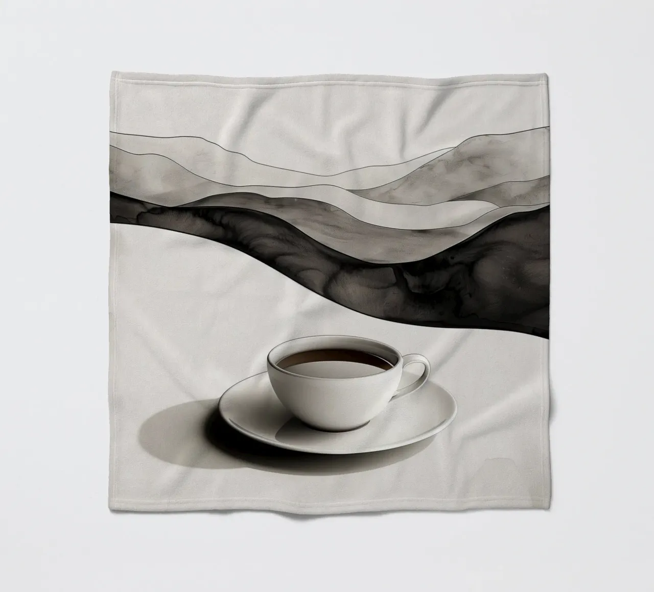 Es la hora del café manta de franela de Justyna Jaszke JBJart
