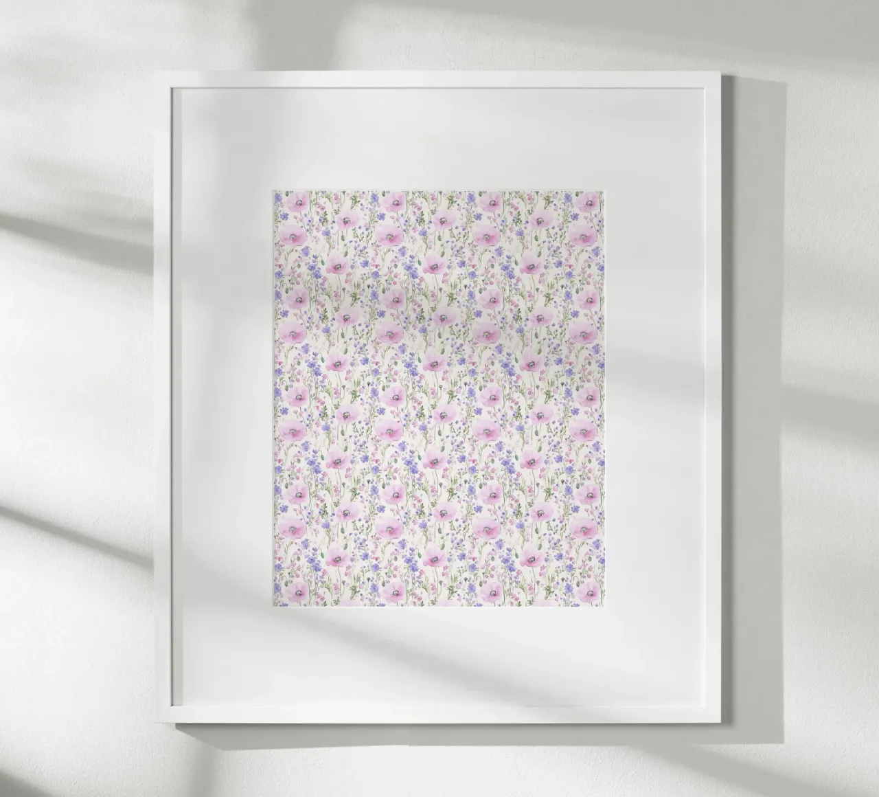 Vintage Botanical Pink Poppy Spring Flower Retro Floral Boho carta hahnemühle da Gentle Echoes Art