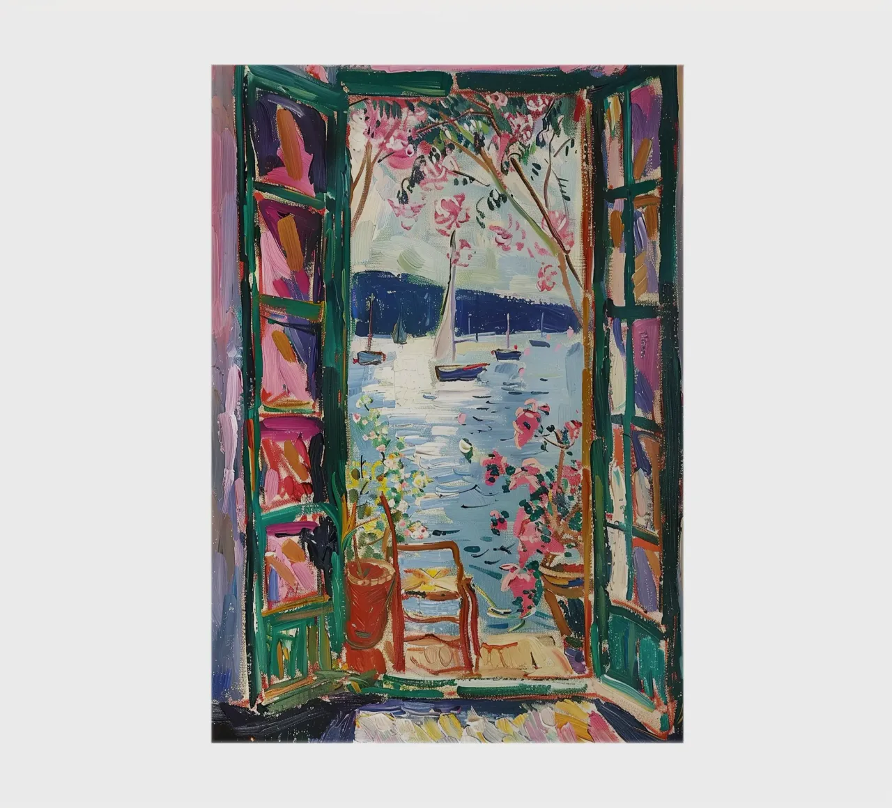 Matisse inspires Open Window "The Breeze Beckons" notebook by Nikis Art Studio
