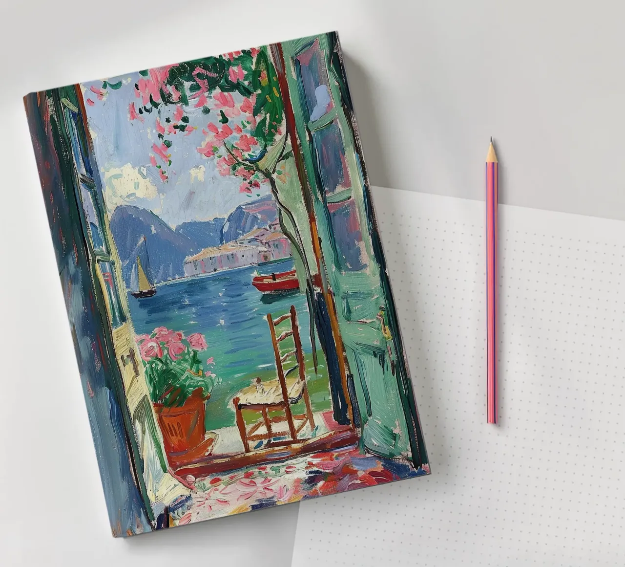 Henri Matisse inspiriert "A Portal to Calm" notebook by Nikis Art Studio