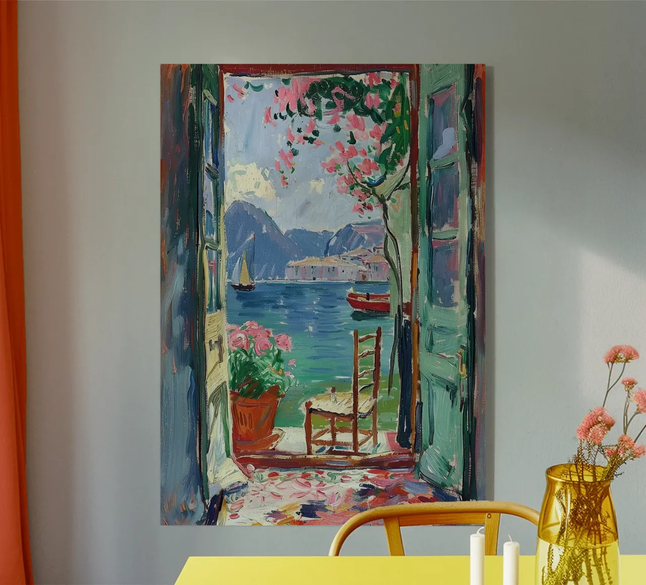 Henri Matisse ha ispirato "Un portale per la calma". plexiglass da Nikis Art Studio