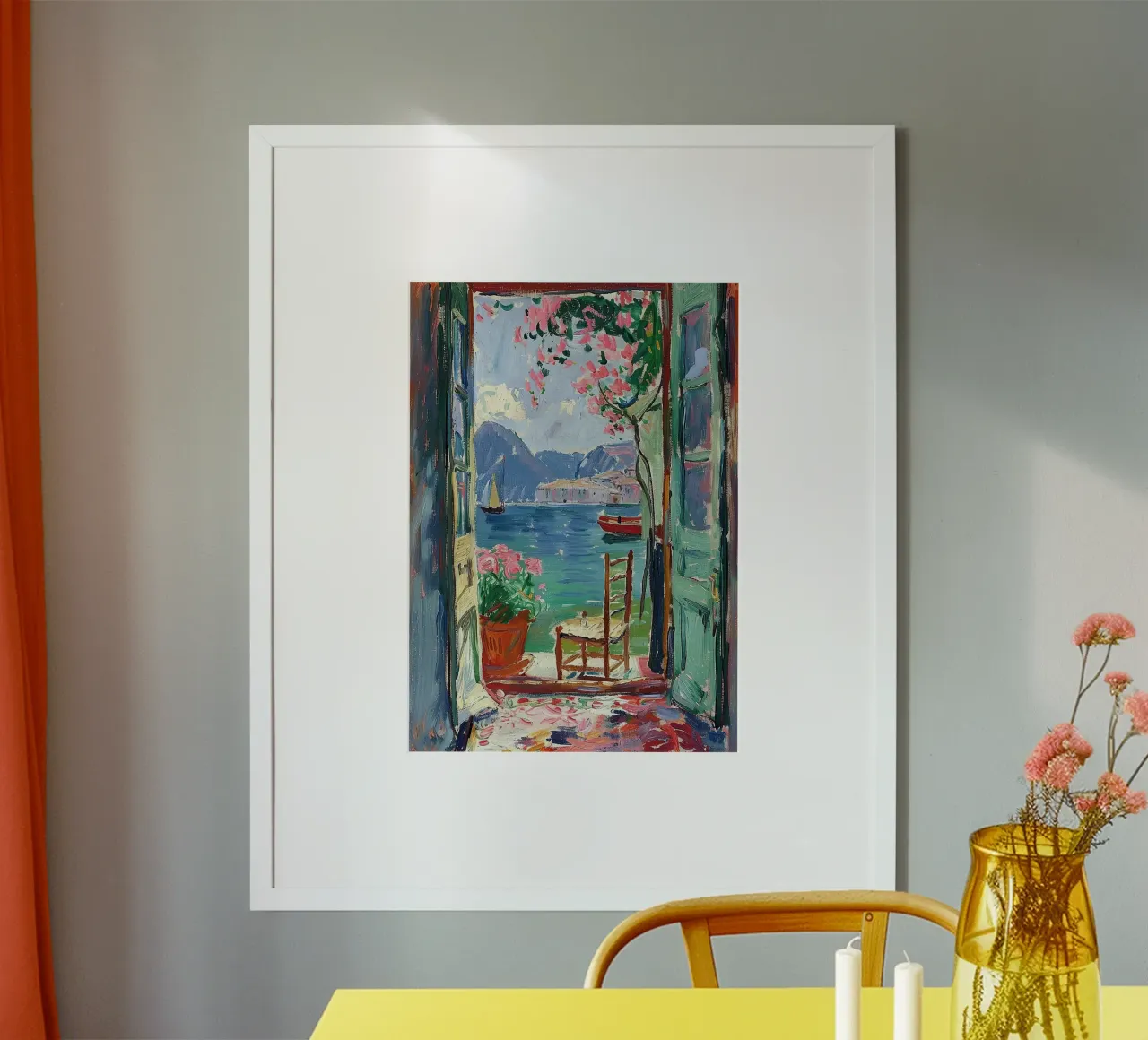 Henri Matisse inspiró "Un portal a la calma" hahnemühle de Nikis Art Studio