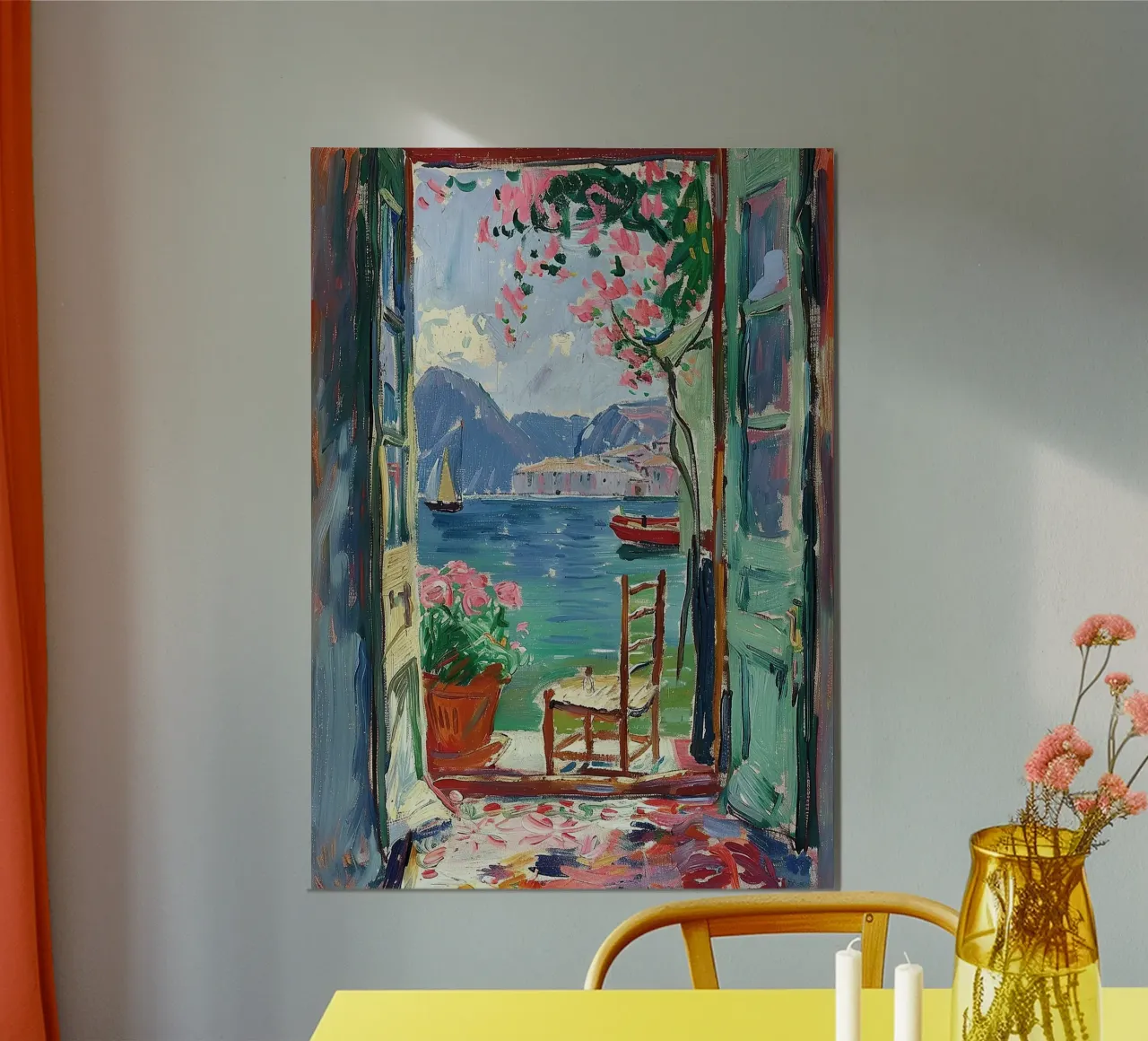 Henri Matisse inspiró "Un portal a la calma" hahnemühle de Nikis Art Studio