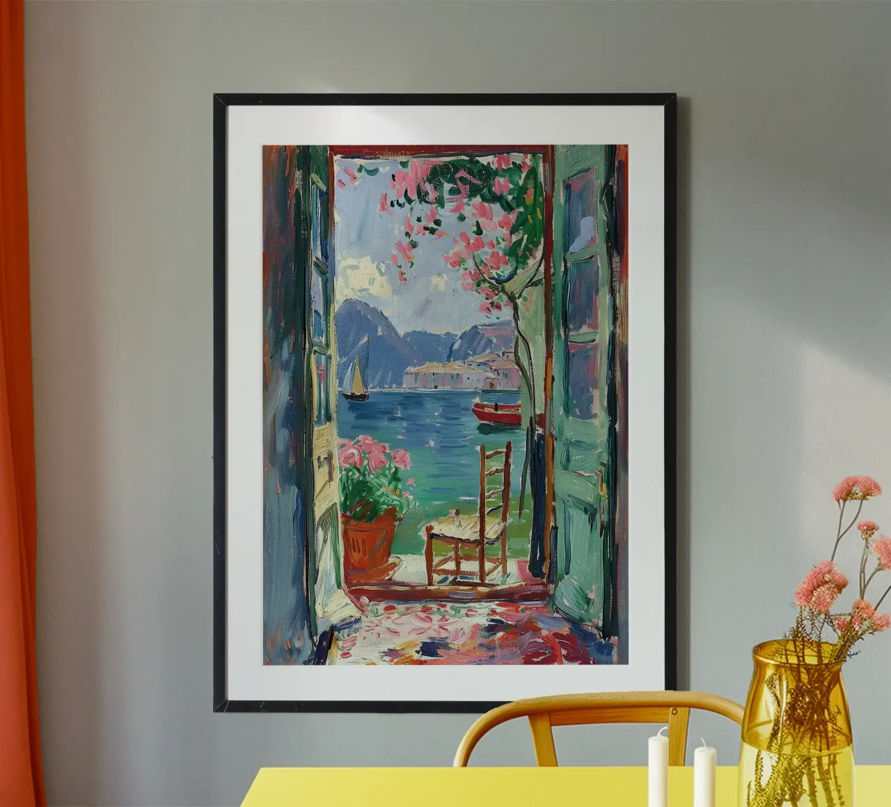 Henri Matisse inspiró "Un portal a la calma" hahnemühle de Nikis Art Studio