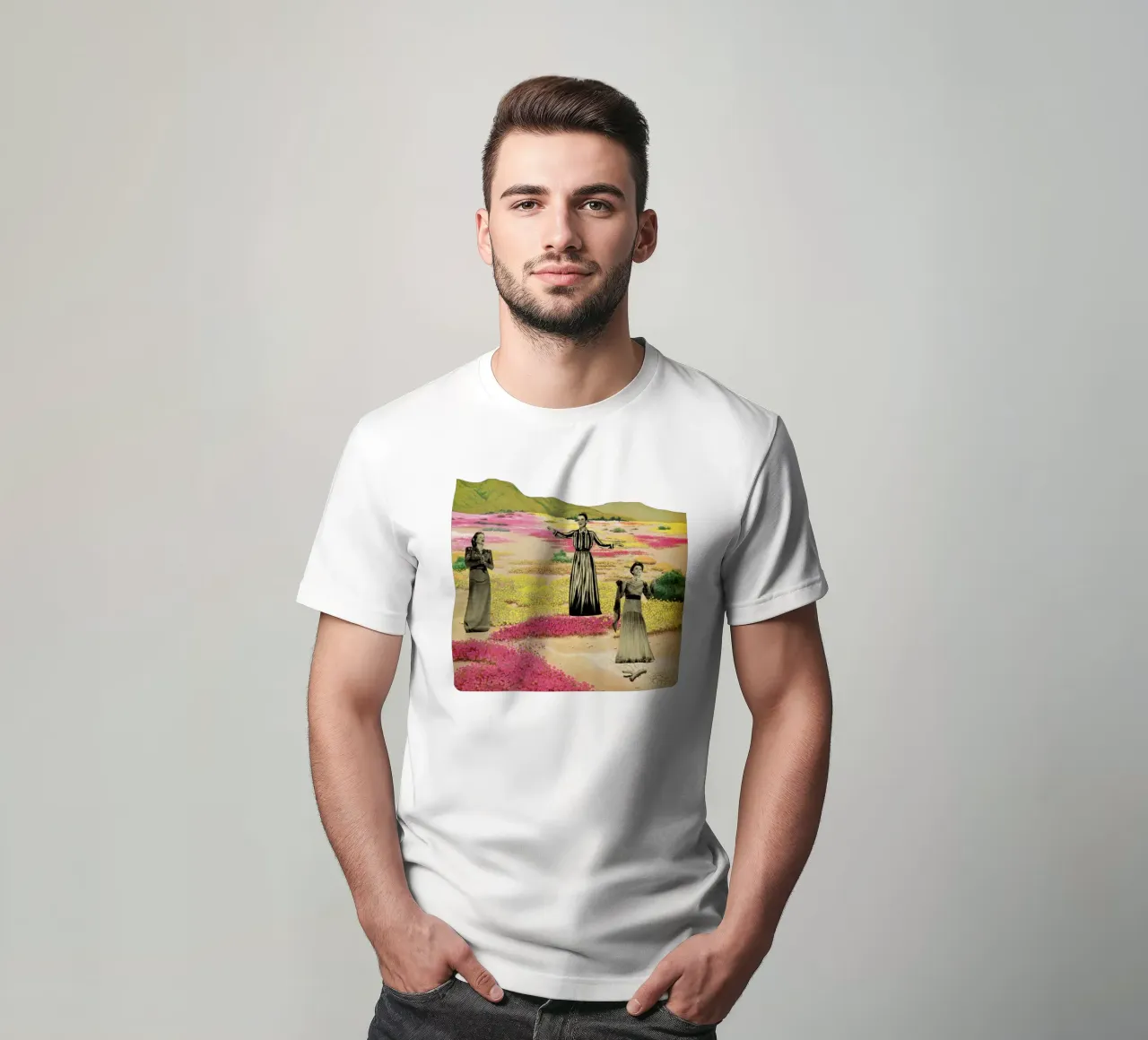 Cactus umani t-shirt da Cassia Beck Collage