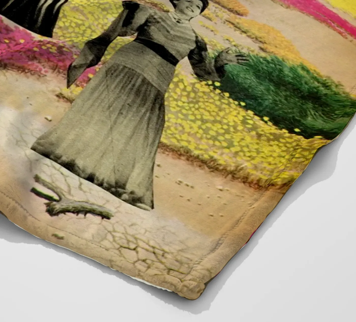 Menselijke cactussen fleecedeken van Cassia Beck Collage