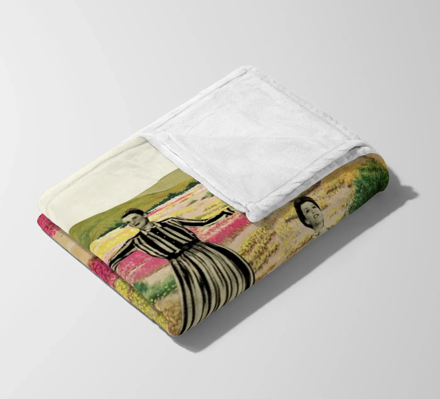 Menselijke cactussen fleecedeken van Cassia Beck Collage