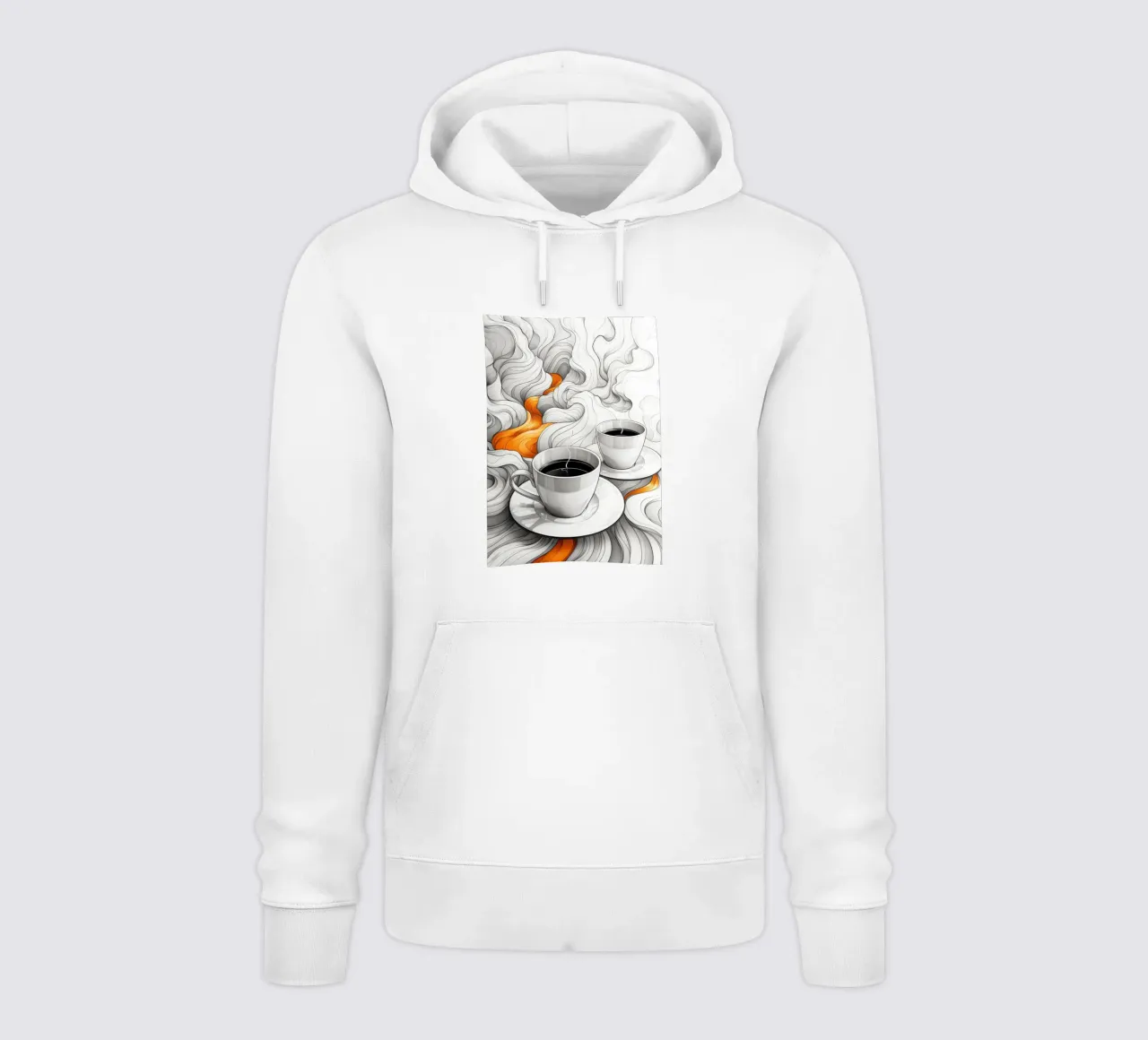È l'ora del caffè espresso felpa con cappuccio da Justyna Jaszke JBJart