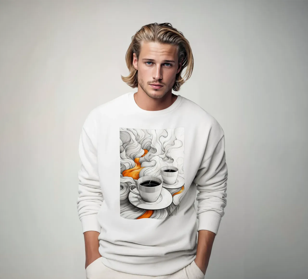 È l'ora del caffè espresso felpa da Justyna Jaszke JBJart