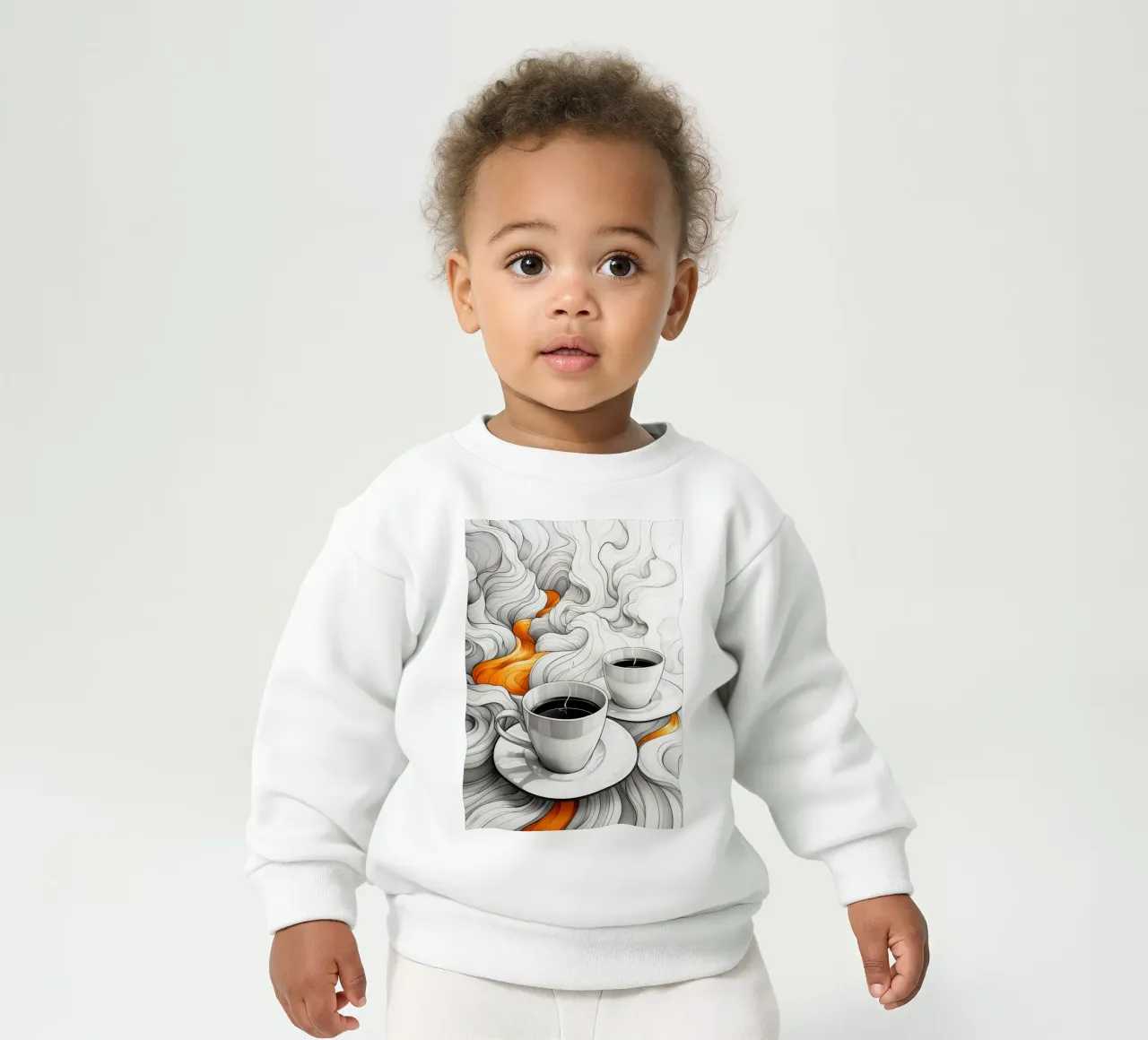 Es ist Kaffeezeit Expresso Baby Sweatshirt von Justyna Jaszke JBJart