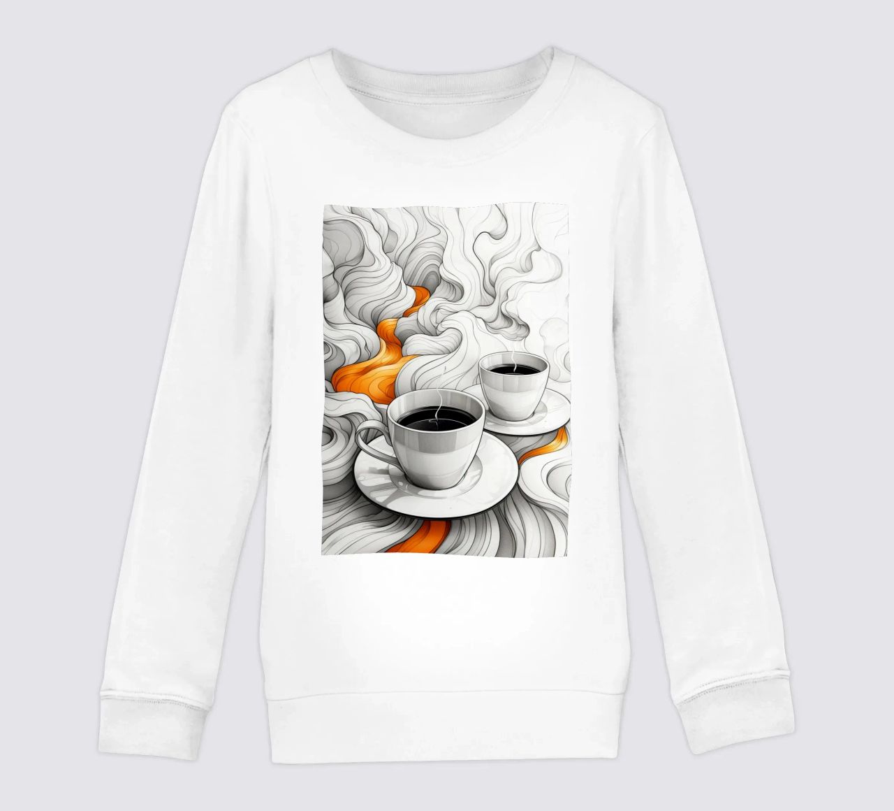 È l'ora del caffè espresso felpa bambino da Justyna Jaszke JBJart