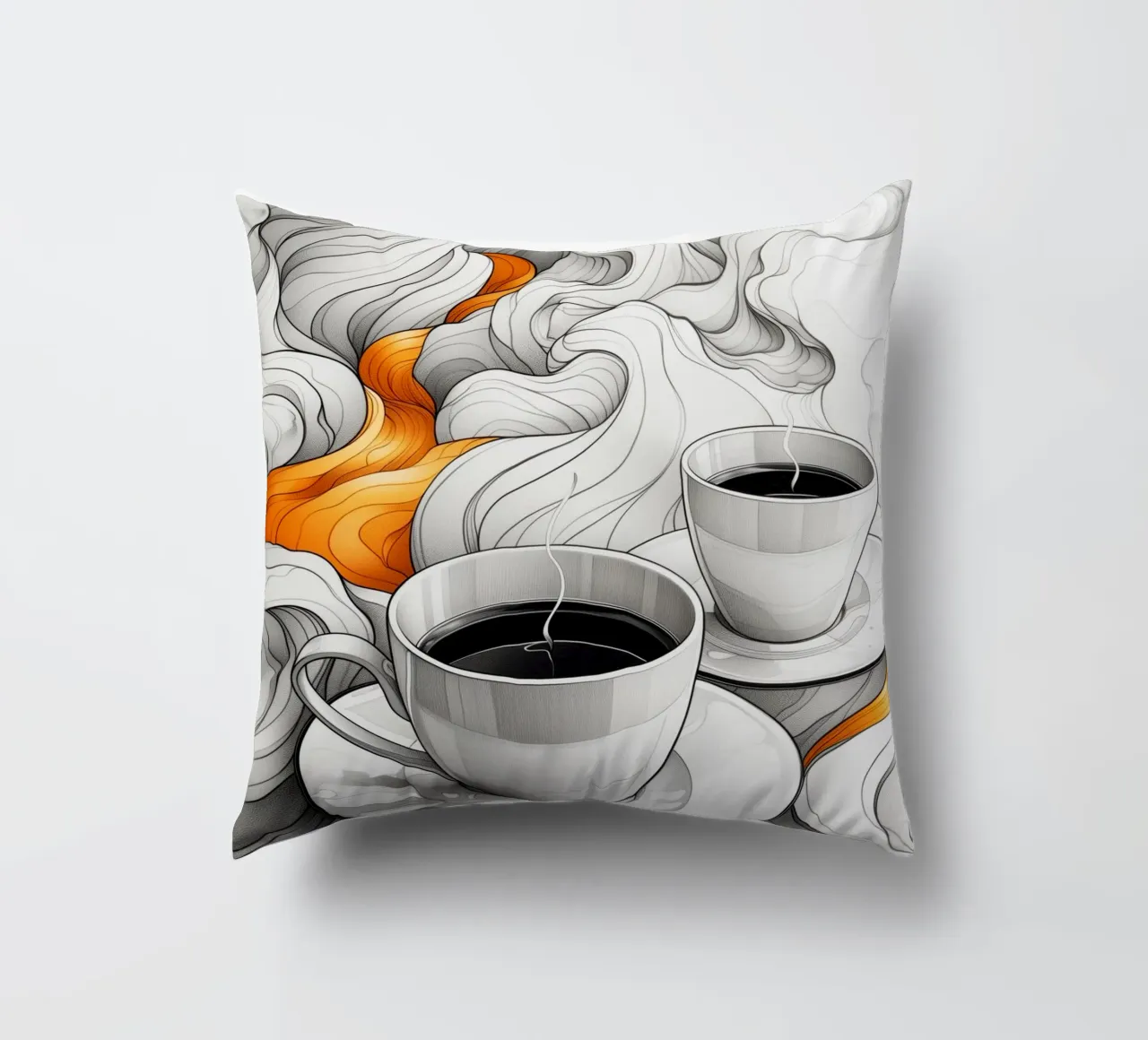 È l'ora del caffè espresso cuscino da Justyna Jaszke JBJart