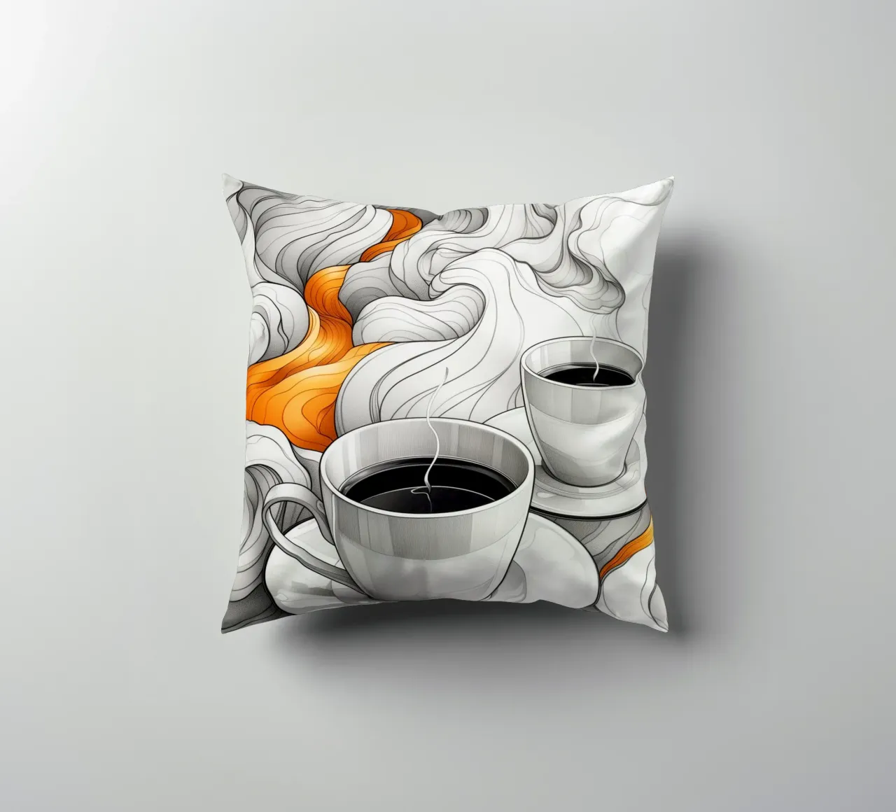 È l'ora del caffè espresso cuscino da Justyna Jaszke JBJart